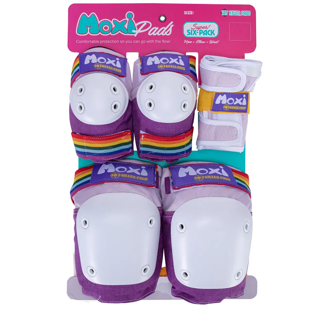 187 Killer Pads - Six Pack Combo Protection - Moxi Lavender